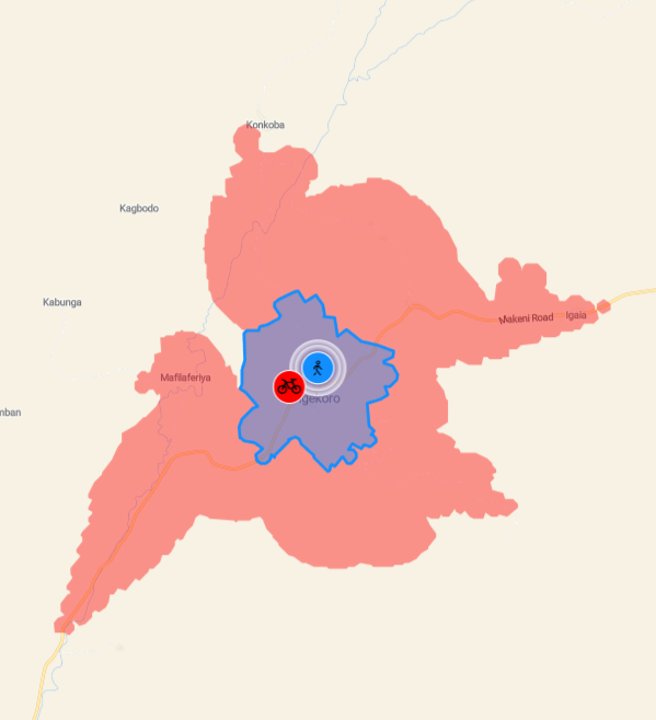 Lengekoro School location map