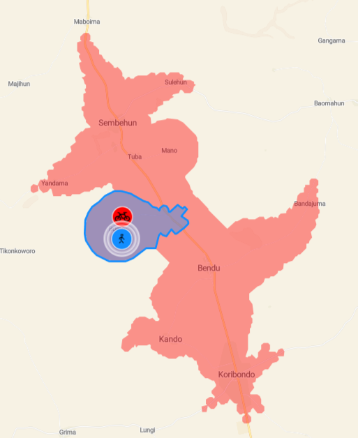 FAWE School location map