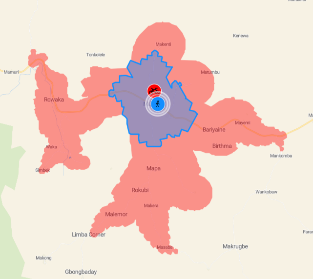 Kpakuma School location map