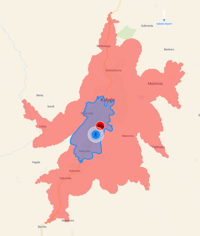 Musaia School location map